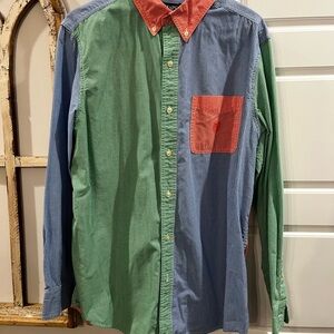 Chaps Multicolor Men's Button Down Shirt